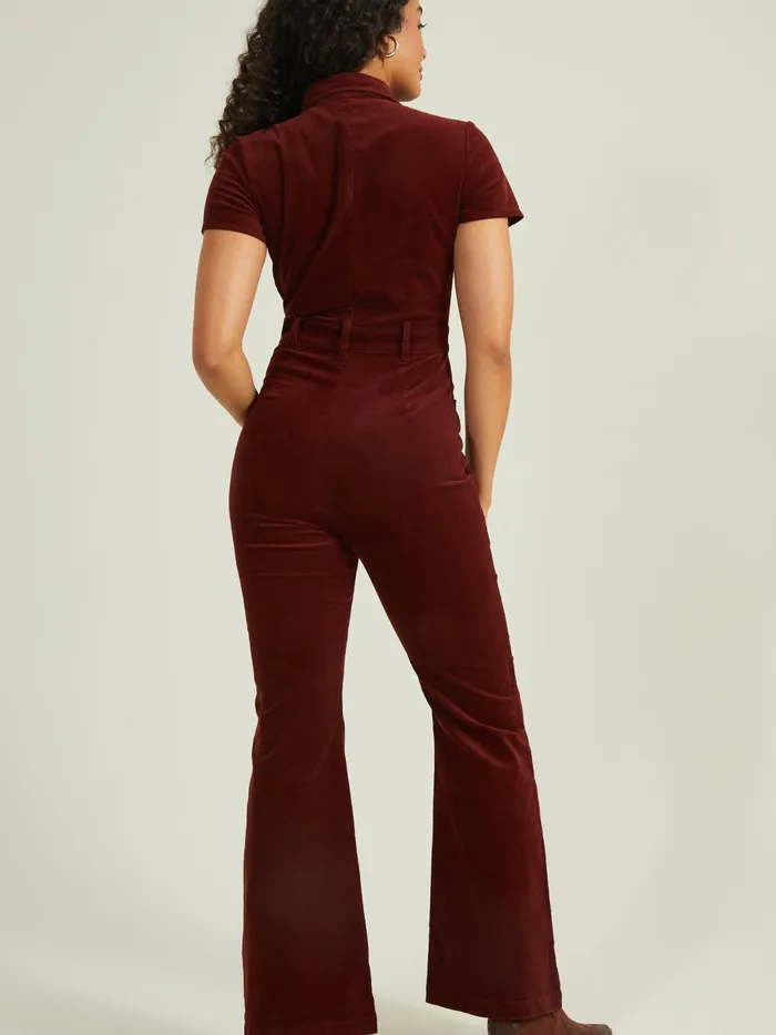 Women Calliope Flare Jumpsuit Wine Altar039d State Rompers Jumpsuits