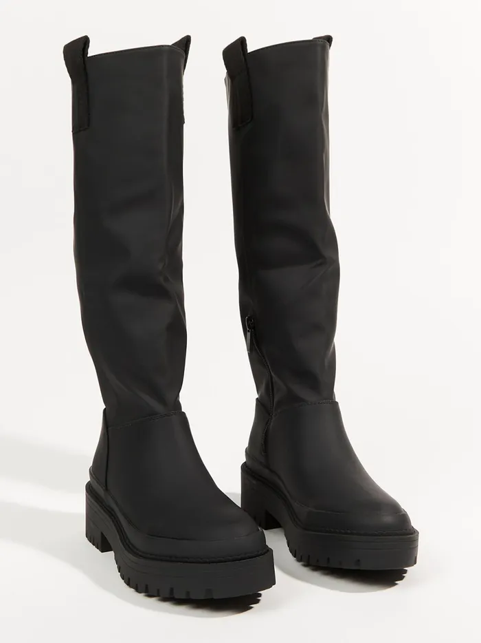 Women Canada Tall Lug Sole Boots Black Altar039d State Boots Booties