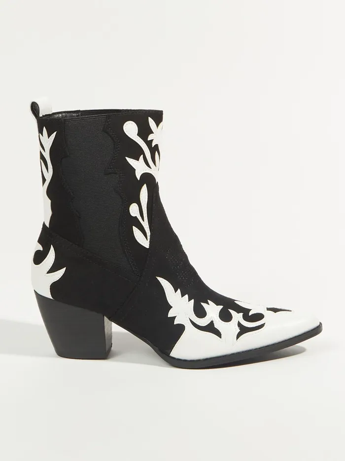 Women Canyon Western Booties By Matisse Blackwhite Altar039d State Boots Booties