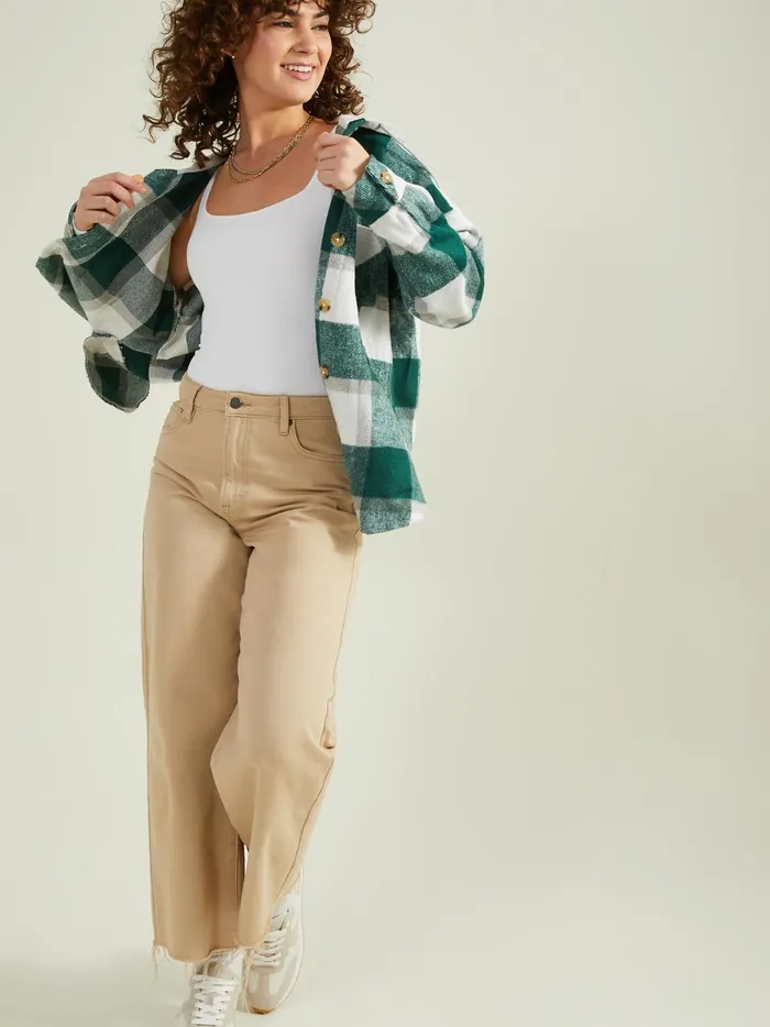 Women Cassidy Plaid Shacket Greenwhite Altar039d State Jackets