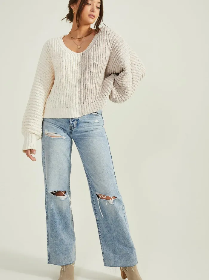 Women Celeste Colorblock Sweater Ivorymocha Altar039d State Sweaters