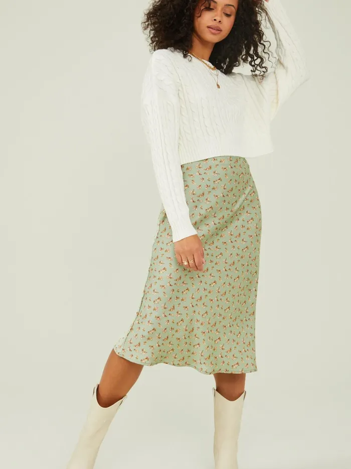 Women Charlie Cropped Sweater Ivory Altar039d State Sweaters