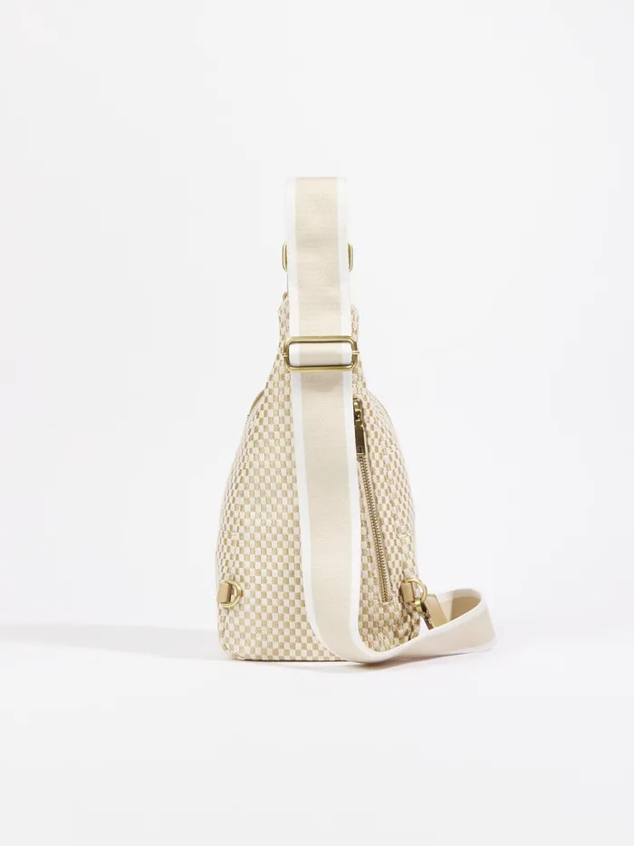 Women Checkered Sling Bag Brown Altar039d State Handbags
