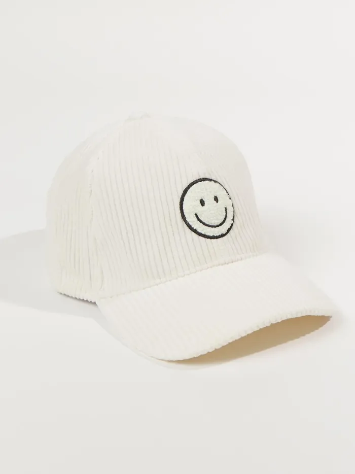 Women Chenille Smiley Baseball Cap Offwhite Altar039d State Hats