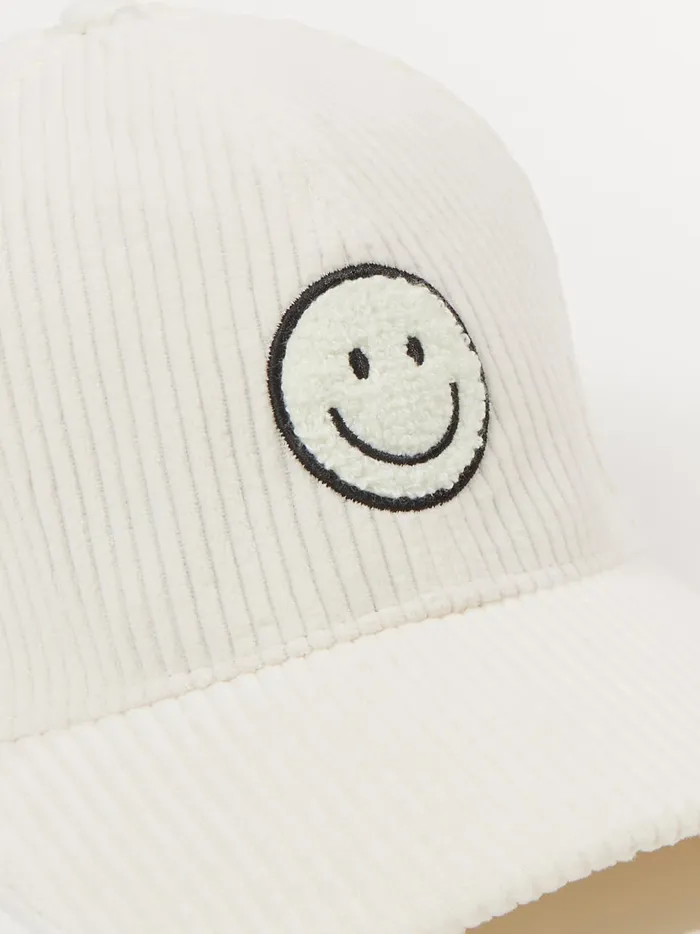 Women Chenille Smiley Baseball Cap Offwhite Altar039d State Hats