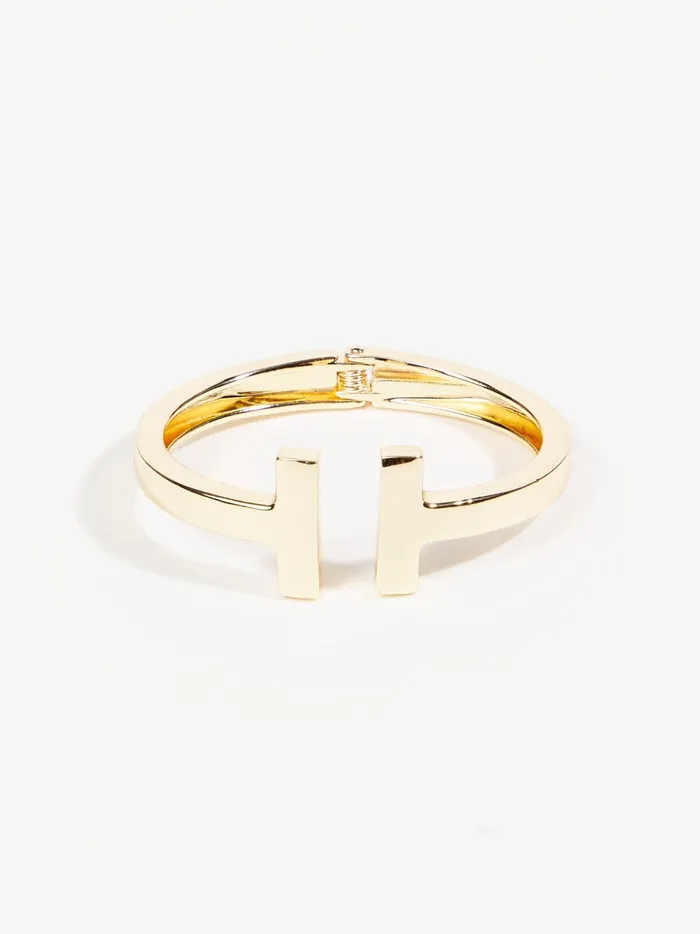 Women Chunky Hinged Bangle Gold Altar039d State Jewelry