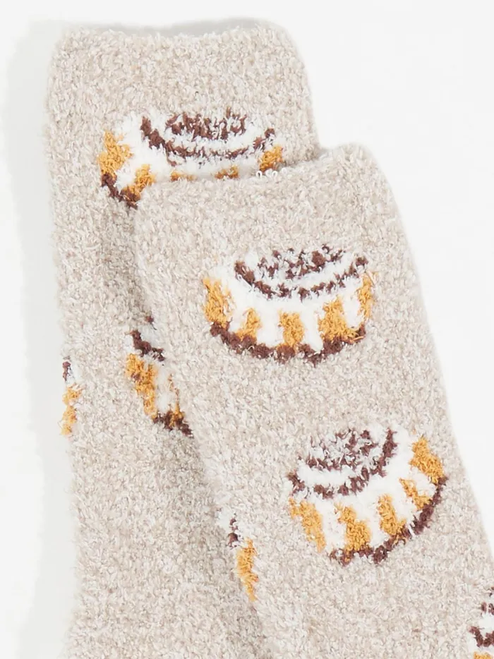 Women Cinnamon Roll Cozy Socks Cream Altar039d State Socks