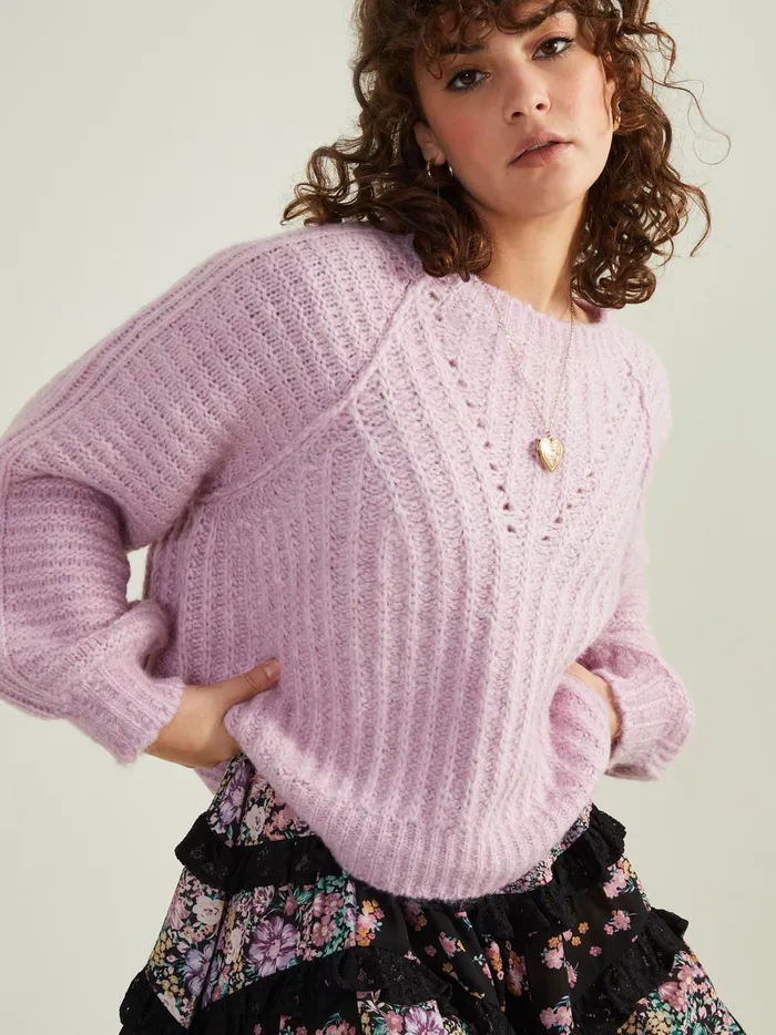 Women Claire Pullover Sweater Dustypink Altar039d State Sweaters