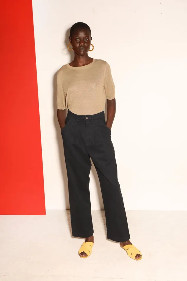 Women Classic Slacks Black LF Markey Trousers