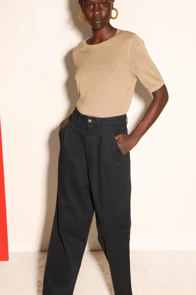 Women Classic Slacks Black LF Markey Trousers
