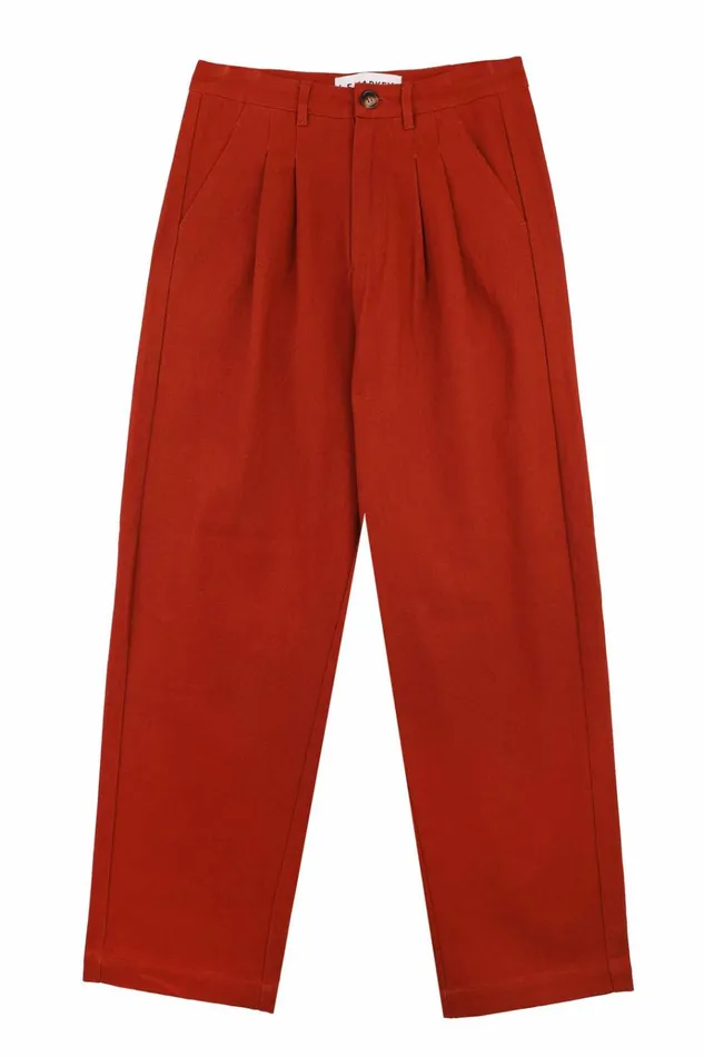 Women Classic Slacks Dark Rust LF Markey Trousers
