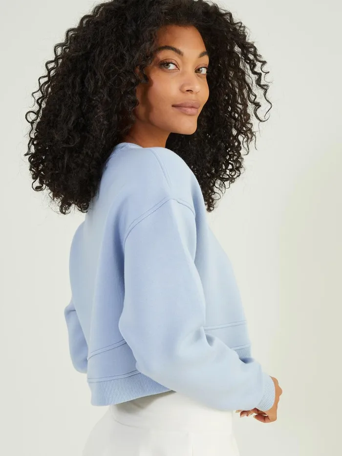 Women Cloud Nine Cropped Pullover Zenblue Altar039d State Activewear