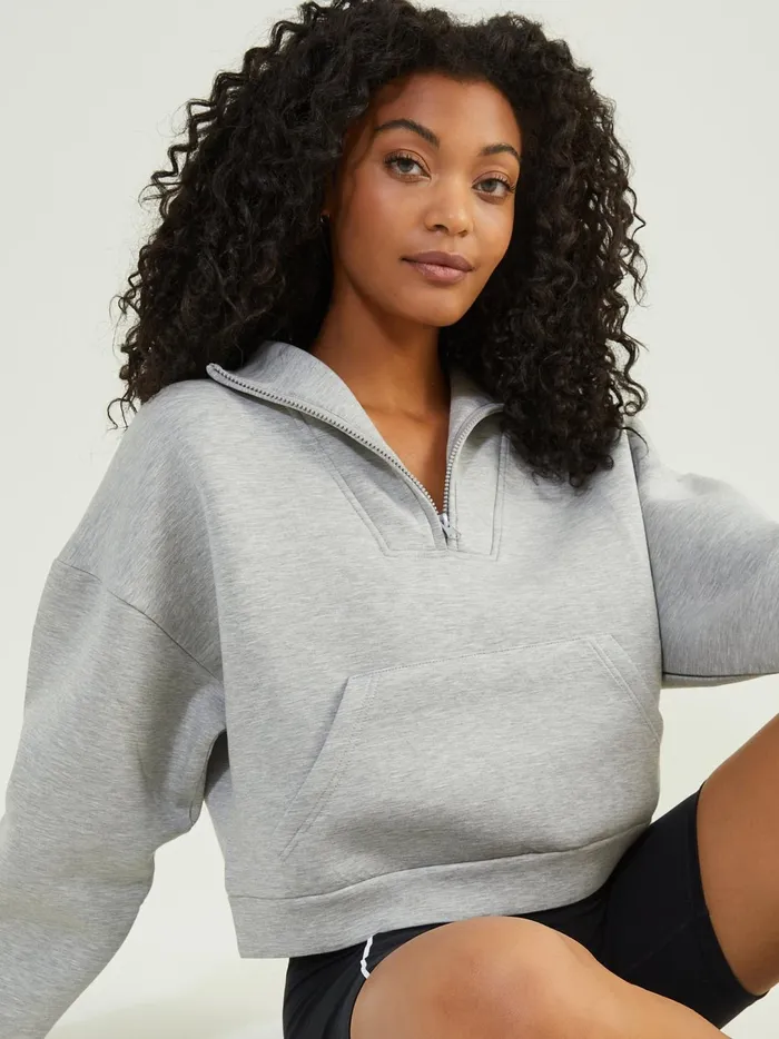 Women Cloud Nine Quarter Zip Pullover Hgrey Altar039d State Activewear