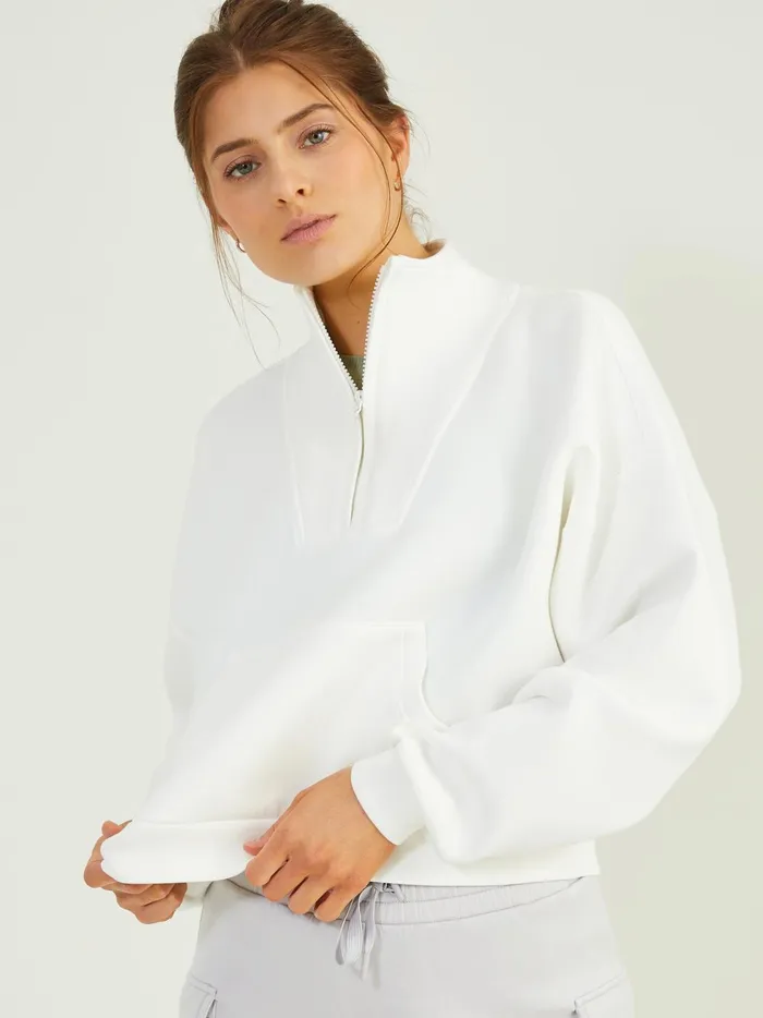 Women Cloud Nine Quarter Zip Pullover Tofu Altar039d State Activewear