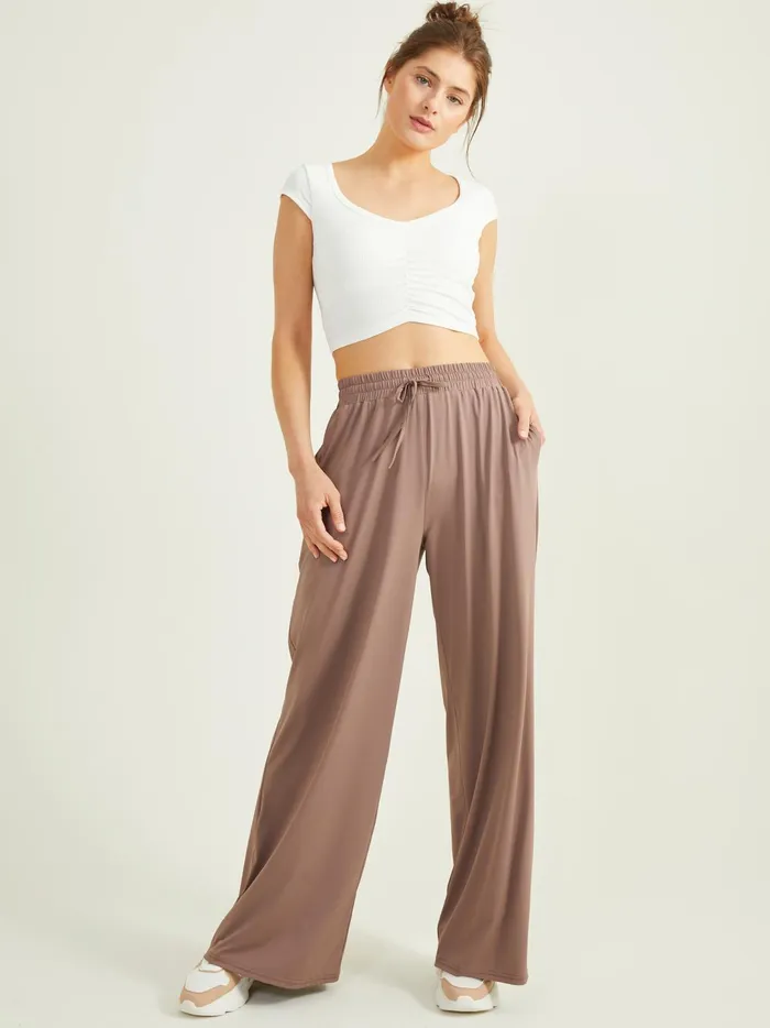 Women Coast Wide Leg Pants Mocha Altar039d State Activewear