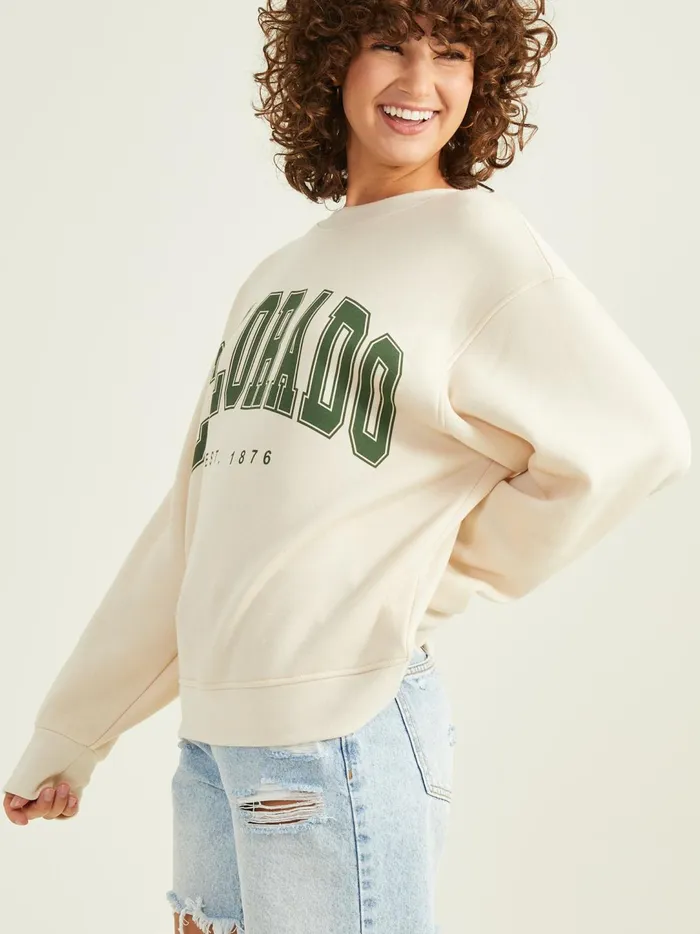 Women Colorado Fleece Sweatshirt Birch Altar039d State Graphics