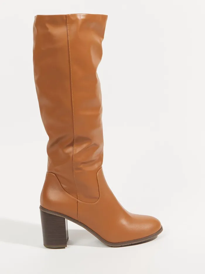 Women Cora Tall Leather Boots Cognac Altar039d State Boots Booties