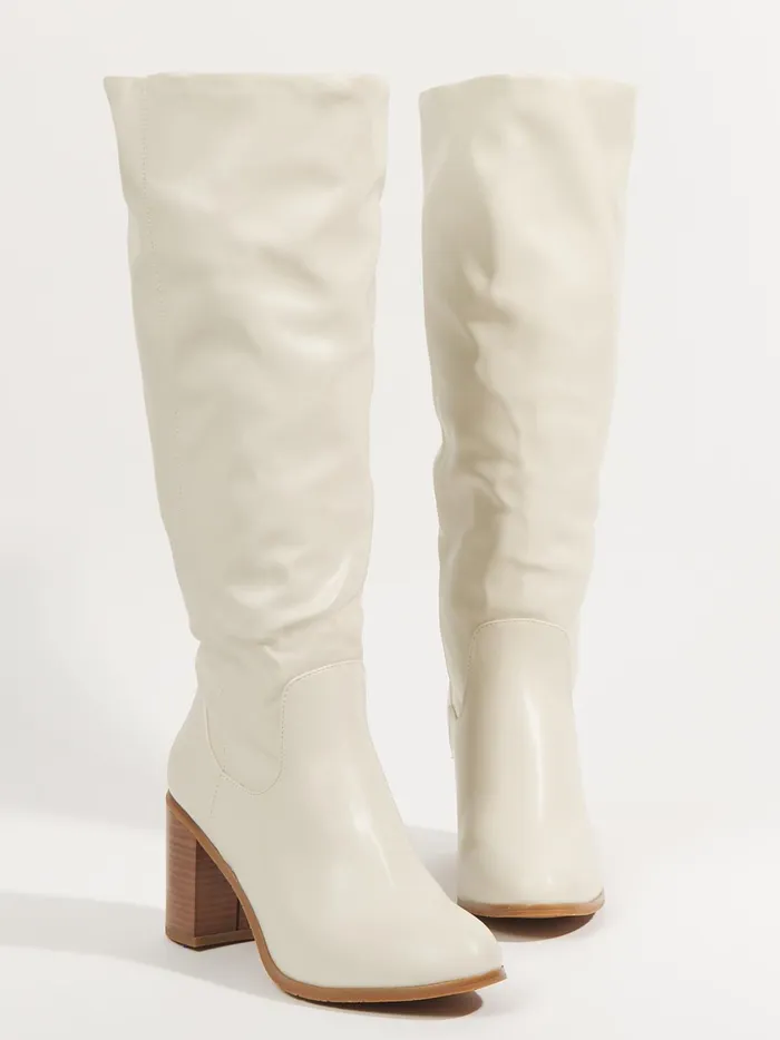 Women Cora Tall Leather Boots Offwhite Altar039d State Boots Booties