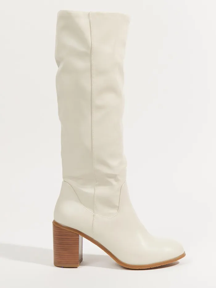 Women Cora Tall Leather Boots Offwhite Altar039d State Boots Booties