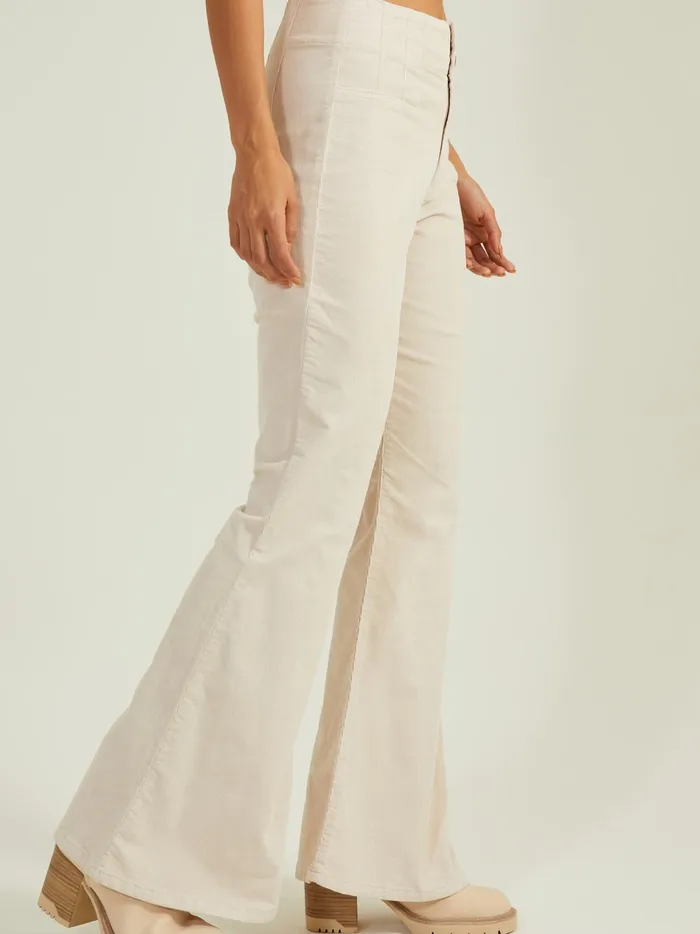Women Cori Corduroy Flare Pants Cream Altar039d State Pants
