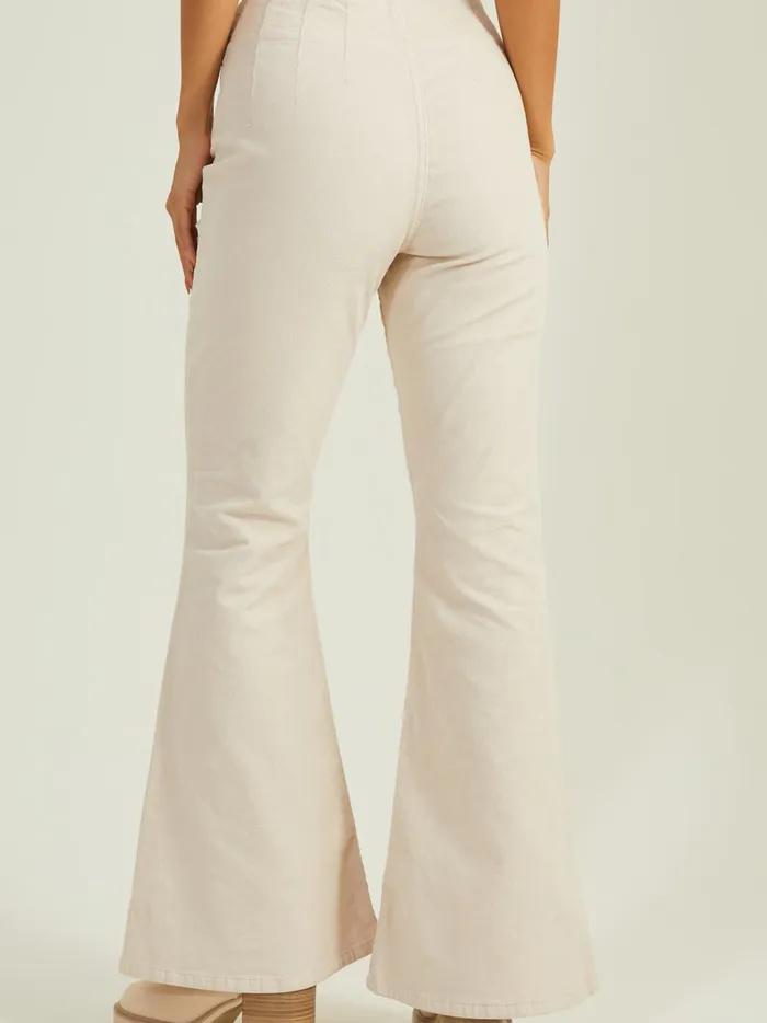 Women Cori Corduroy Flare Pants Cream Altar039d State Pants