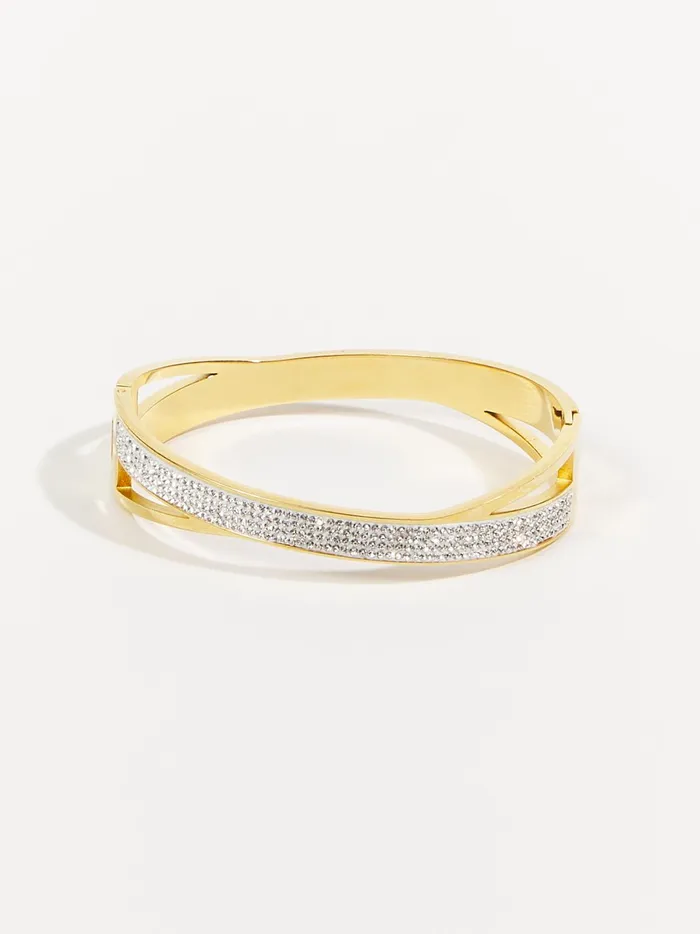 Women Criss Cross Glitz Bracelet Gold Altar039d State Jewelry
