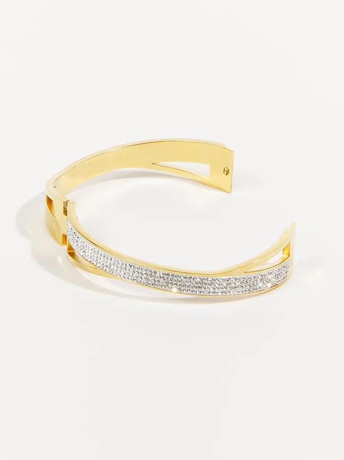 Women Criss Cross Glitz Bracelet Gold Altar039d State Jewelry