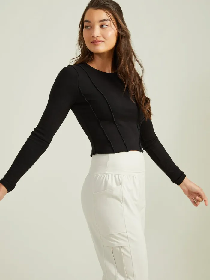 Women Cruise Pieced Top Black Altar039d State Activewear