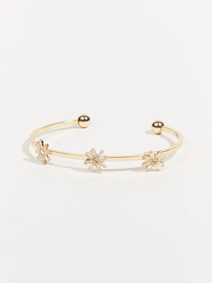 Women Dainty Flower Cuff Bracelet Gold Altar039d State Jewelry
