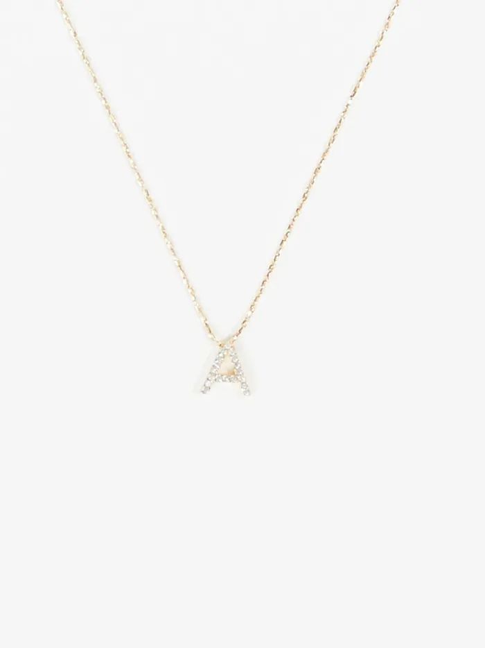 Women Dainty Monogram Necklace 8211 A Gold Altar039d State Jewelry