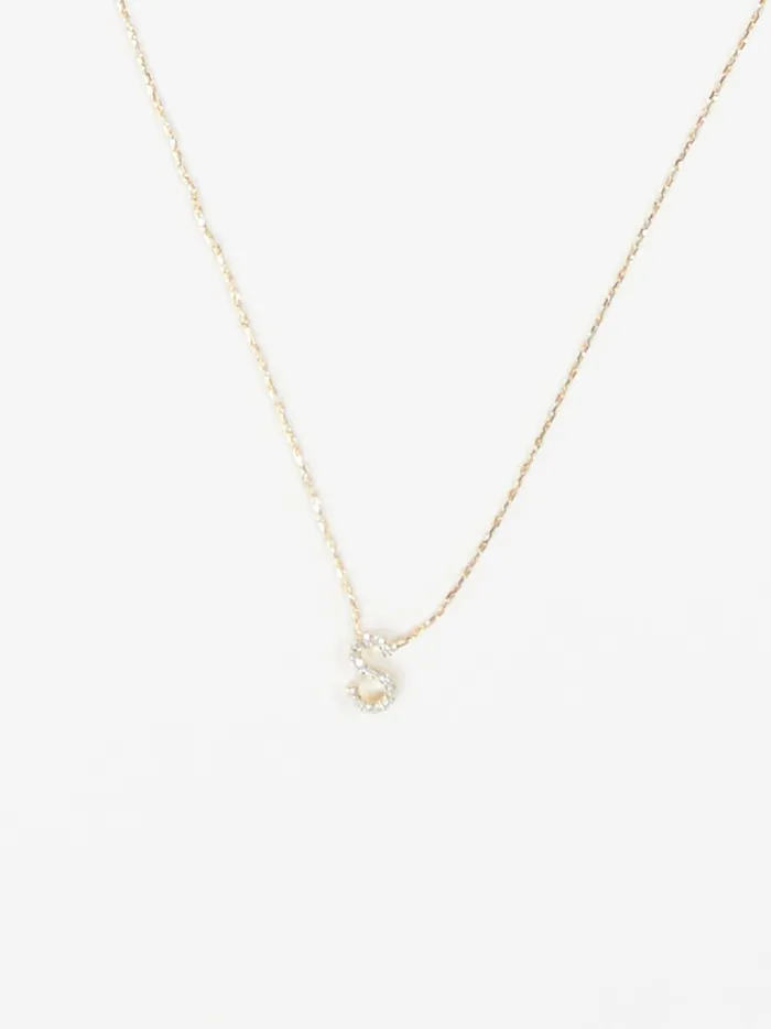 Women Dainty Monogram Necklace 8211 S Gold Altar039d State Jewelry