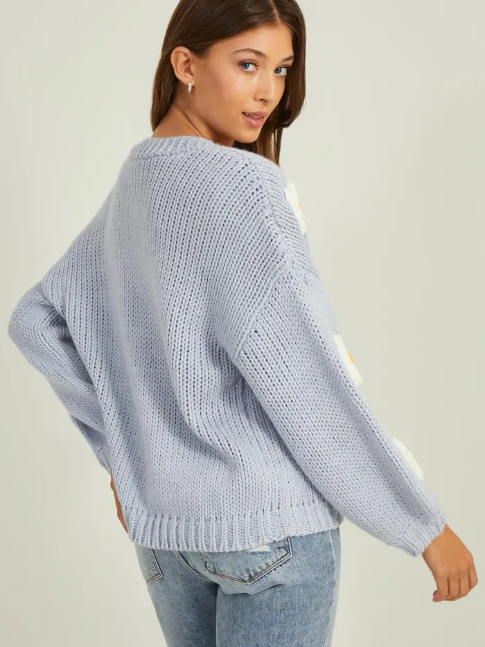 Women Daisie 3d Floral Cardigan Zenblue Altar039d State Sweaters
