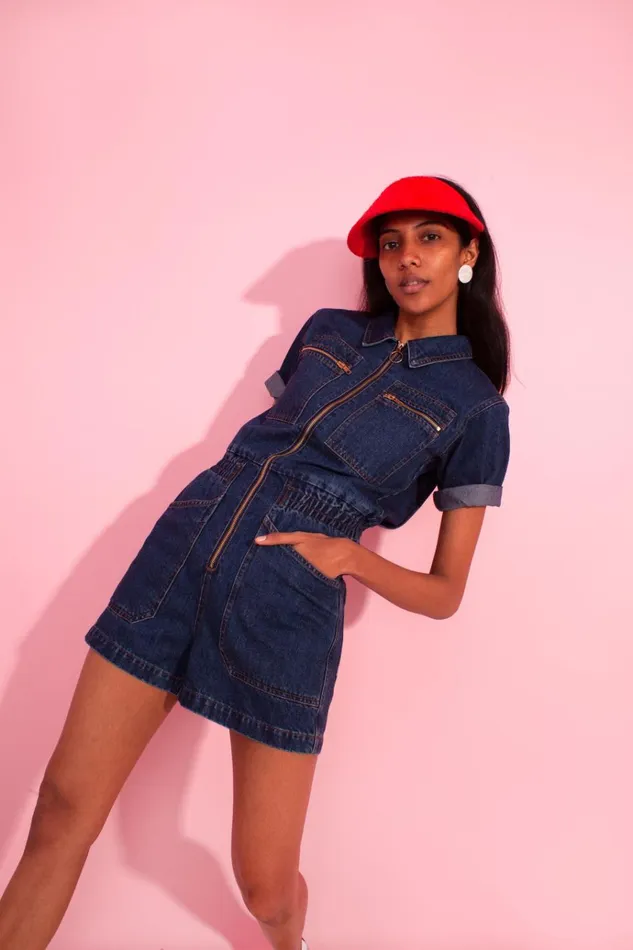Women Danny Playsuit Indigo LF Markey Boilersuits