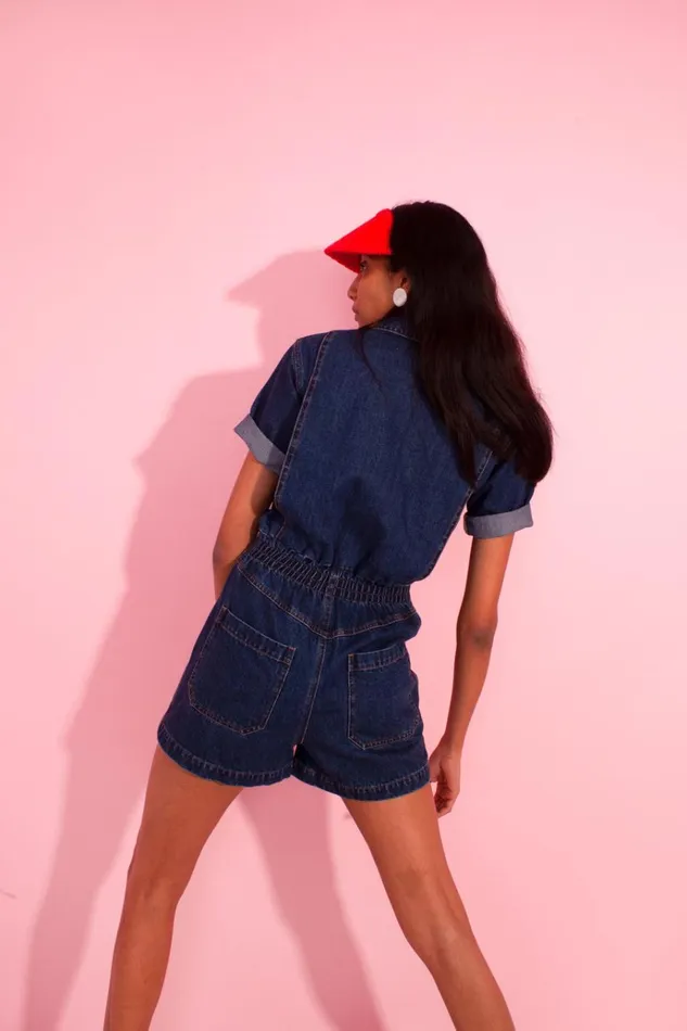 Women Danny Playsuit Indigo LF Markey Boilersuits