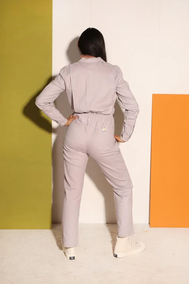 Women Danny Stretch Drill Boilersuit Cloud LF Markey One Pieces