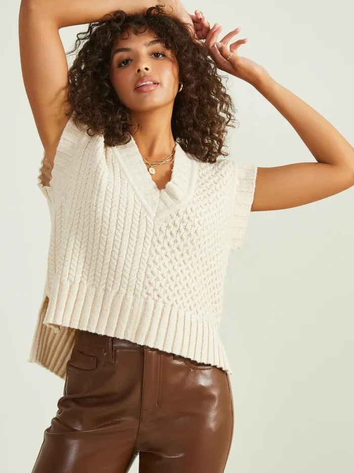 Women Daphne Oversized Sweater Vest Tofu Altar039d State Sweaters
