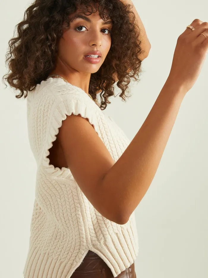 Women Daphne Oversized Sweater Vest Tofu Altar039d State Sweaters