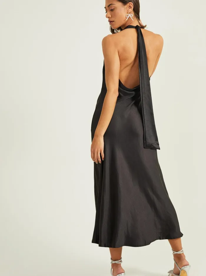 Women Daphne Satin Midi Dress Black Altar039d State Maxi Midi