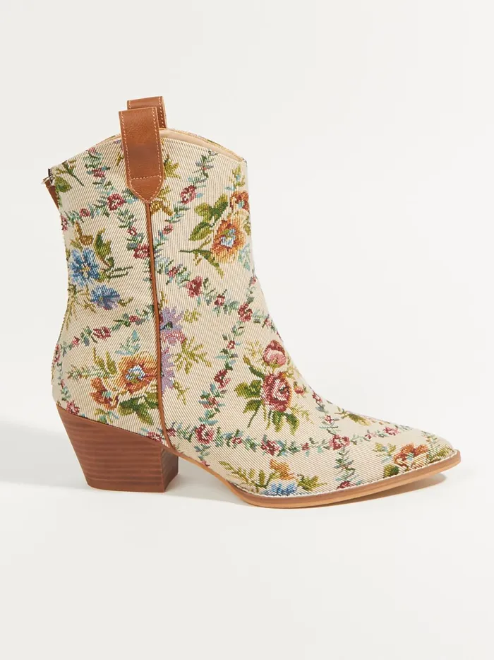 Women Demi Floral Tapestry Booties Multi Altar039d State Boots Booties