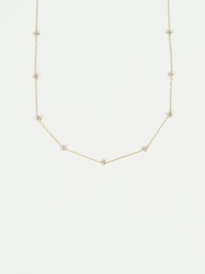 Women Diana Crystal Dangles Necklace Gold Altar039d State Jewelry
