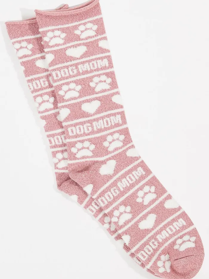Women Dog Mom Crew Socks Ashrose Altar039d State Socks