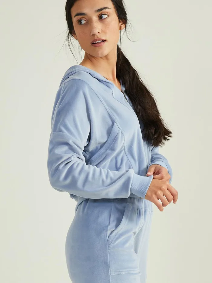 Women Emerson Velour Hoodie Zenblue Altar039d State Sleep Lounge