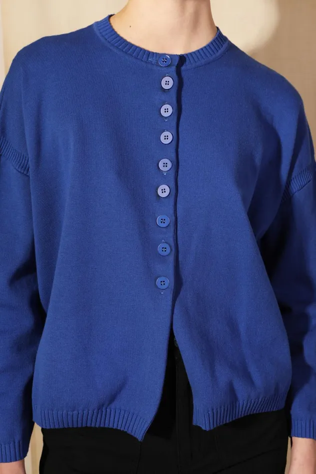 Women Eno Knit Cobalt LF Markey Knitwear