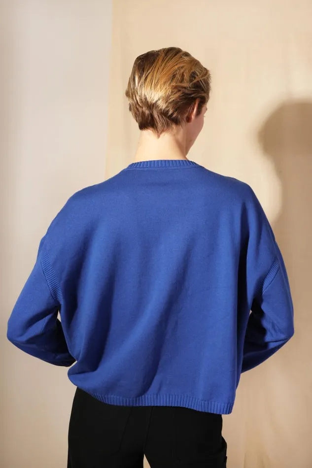 Women Eno Knit Cobalt LF Markey Knitwear