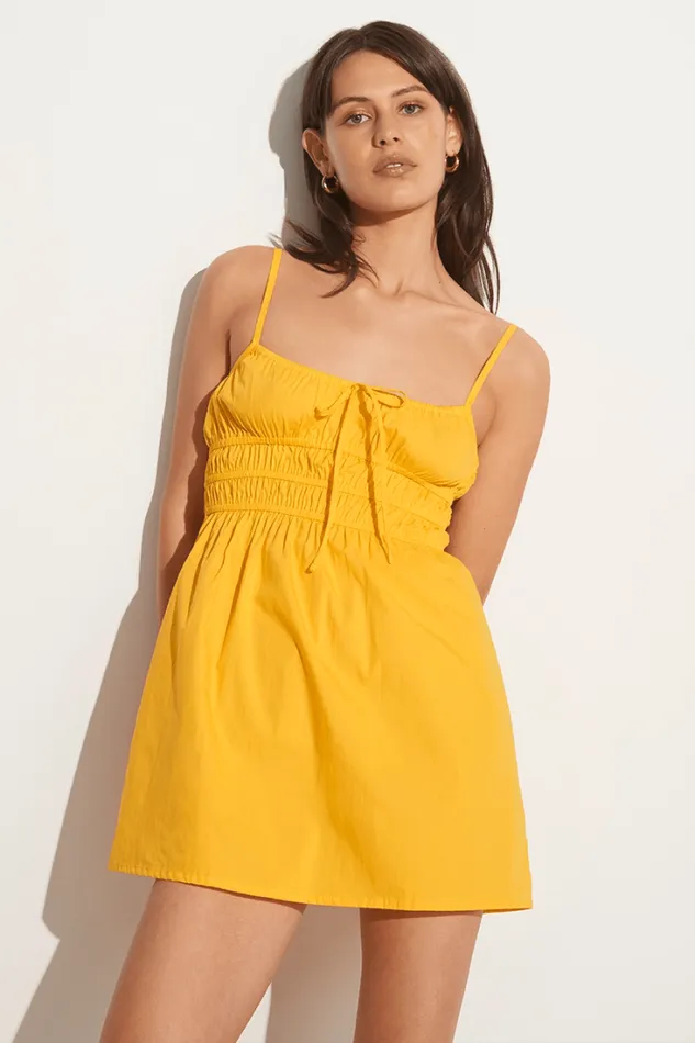 Women Faithfull The Brand Dresses Alboa Mini Dress Citrus 8211 Final Sale