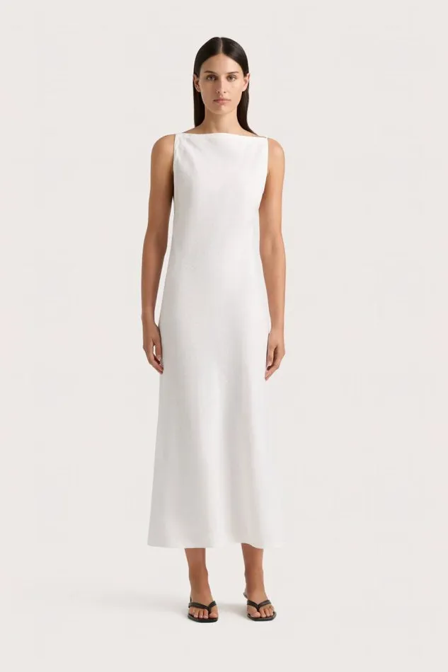 Women Faithfull The Brand Dresses Antibes Midi Dress White
