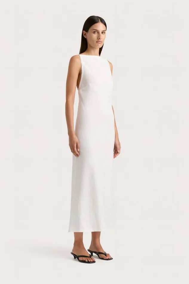 Women Faithfull The Brand Dresses Antibes Midi Dress White