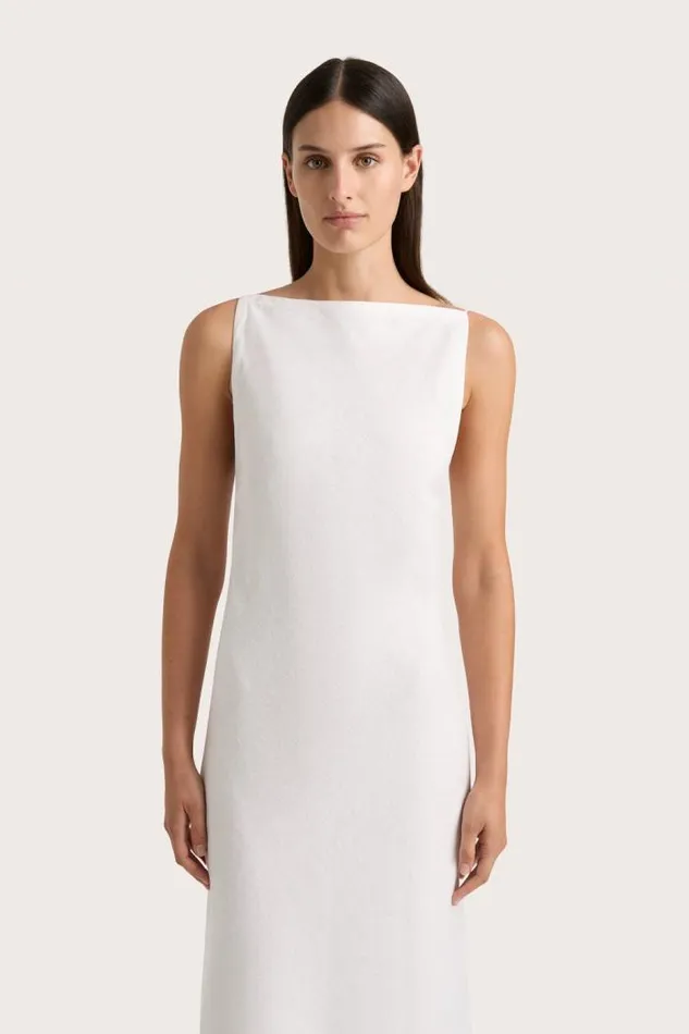 Women Faithfull The Brand Dresses Antibes Midi Dress White