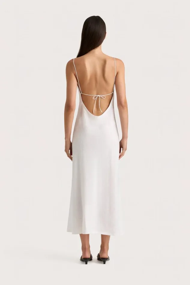 Women Faithfull The Brand Dresses Antibes Midi Dress White