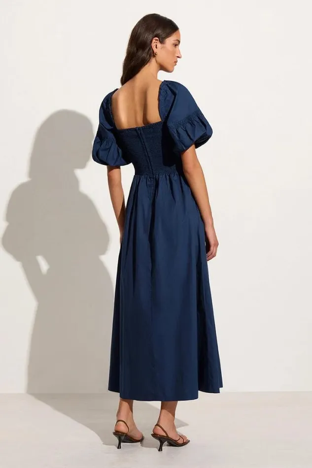 Women Faithfull The Brand Dresses Belisario Midi Dress Midnight Blue